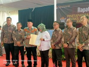 KPU Tetapkan Ela – Azwar Bupati Terpilih Kabupaten Lampung Timur