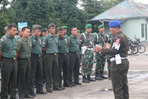 Kodim 0429/Lamtim Terima Sosialisasi Ops Gaktib dan Yustisi dari Denpom II/3 Lampung