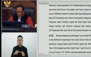 Sidang Terakhir Sengketa Pilkada Pesawaran 2024, MK Batalkan Kemenangan Aries Sandi Darma Putra