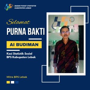 Selamat Masa Purna Bakti kepada Ai Budiman, ASN Badan Pusat Statistik Kabupaten Lebak