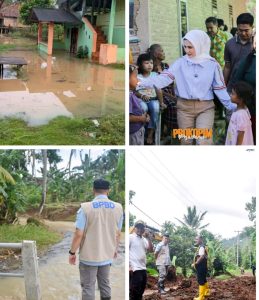 Pasca Banjir, Bupati Dendi Tinjau Lokasi Terdampak