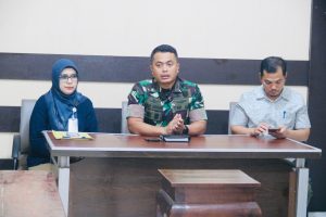 Kodim 0429/Lamtim Gelar Rakor dan Penandatanganan Komitmen Kontribusi Pengadaan Beras di Perum Bulog Kancab Metro