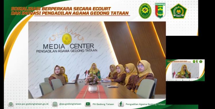 Pengadilan Agama Gedong Tataan Sosialisasikan Layanan Berperkara Hukum Secara Daring