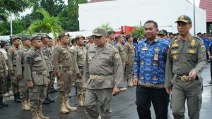 Pantau Kesiapsiagaan Satpol PP, Damkar dan Penyelamatan Takalar, Bupati Takalar Pimpin Apel