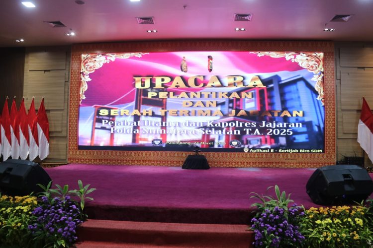 Kapolda Sumsel Irjen Andi Memimpin Serah Terima Jabatan Karo Rena, Dirlantas Hingga Sejumlah Kapolres Jajaran