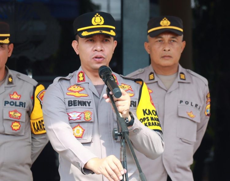 Amankan Malam Idul Fitri di Lampung Timur Polres Terjunkan Ratusan Personil