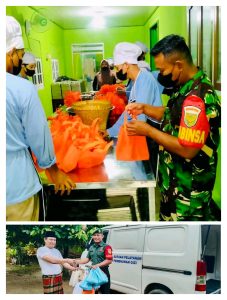 Babinsa Kodim 0429/Lamtim Dampingi Pendistribusian Program MBG