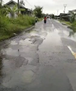 Menyambut Hari Raya Idhul Fitri, LSM Harimau Menyoroti Jalan Nasional III  Rusak dan Berlubang