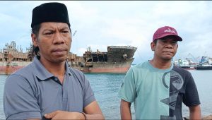 Proses Pemusnahan Barang Milik Negara (BMN) Kerangka MV X Press di Keluhkan Nelayan