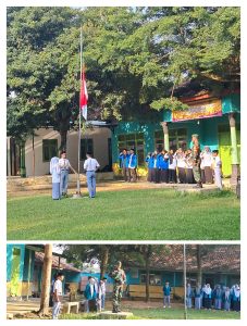 Tanamkan Cinta Tanah Air, Babinsa 429 – 05/Sukadana Jadi Pembina Upacara di Madrasah Sabilul Muttaqin 