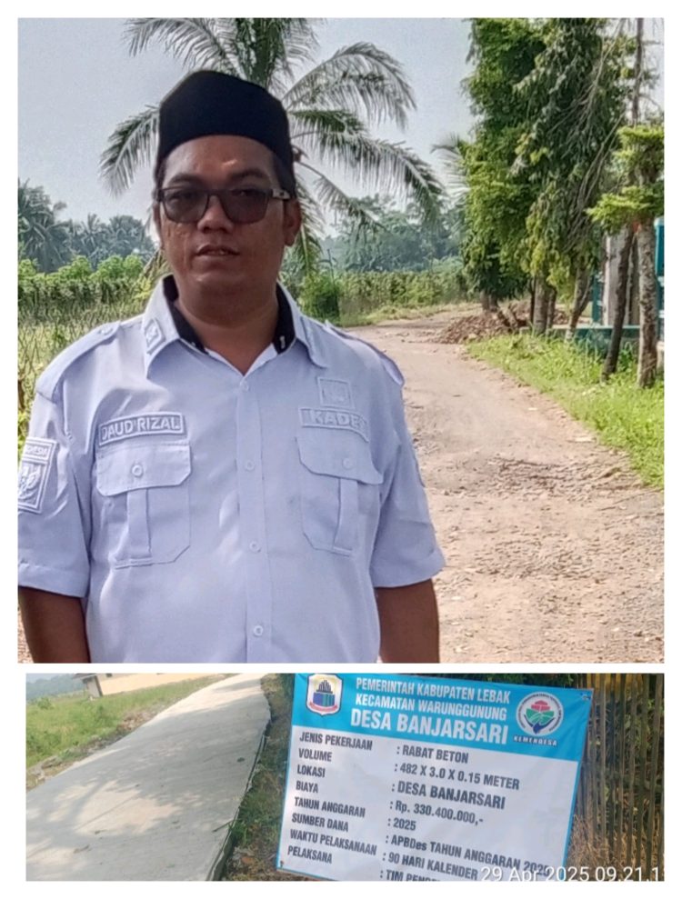Pemdes Banjarsari Realisasikan DD 2025 Bangun Rabat beton, Warga Ucapkan Terimakasih