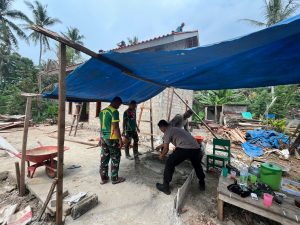 Satgas TMMD ke-124 Wujudkan Hunian Layak Bagi Keluarga Bapak Tri Waluyo