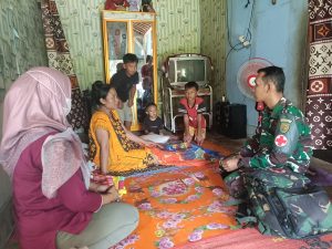 Door to Door Satgas TMMD Kodim 0429/Lamtim Lakukan Pengecekan Kesehatan Gratis