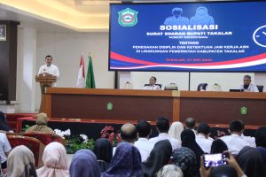 Sekda Takalar Buka Sosialisasi Penegakan Disiplin Masuk Kerja dan Ketentuan Jam Kerja Aparatur Sipil Negara di Lingkup Pemerintah Kabupaten Takalar
