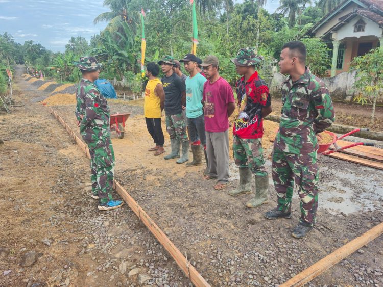 Sebelum Melaksanakan Kegiatan, Satgas TMMD Kodim 0429/Lamtim Gelar Apel Pagi