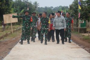 Kunjungi TMMD ke-124 Kodim 0429/Lamtim, Ini Sasaran Fisik yang Ditinjau Tim Wasev Sterad