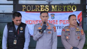 Polres Metro, Menggelar Konferensi Pers Hasil Ops Pekat Krakatau 2025