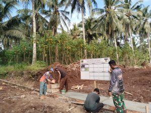 Satgas TMMD ke-124 Lanjutkan Pembangunan Gorong-gorong