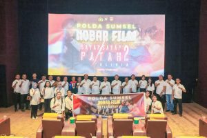 Kapolda bersama PJU Polda Sumsel Nobar film Sayap-sayap Patah 2