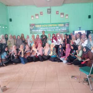 Wujudkan Keluarga Sejahtera dan Harmonis, TMMD Kodim 0429/Lamtim Laksanakan Sosialisasi PKK