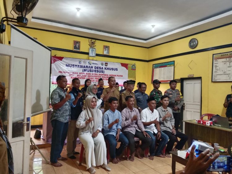 Musdesus Desa Bolang: Membangun Koperasi Desa Merah Putih untuk Meningkatkan Kesejahteraan Masyarakat