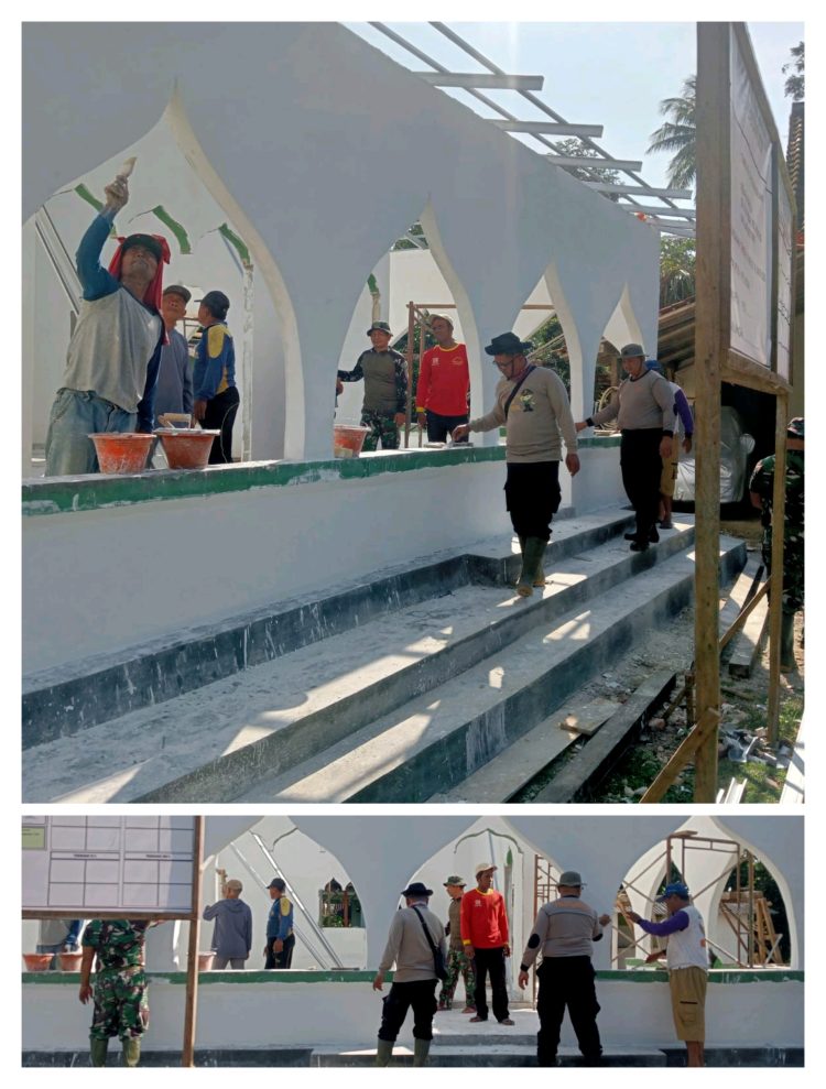 Ini Progres Rehap Musholla 5 Hari, Program TMMD ke-124 Kodim 0429/Lamtim