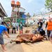 Sembelih Qurban 2 Ekor Sapi dan 11 Ekor Kambing, Rutan Kelas II B Sukadana Dikomplin Warga