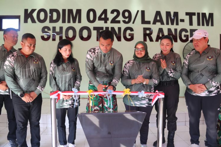 Lapangan Tembak Senapan dan Pistol Kodim 0429/Lamtim Diresmikan