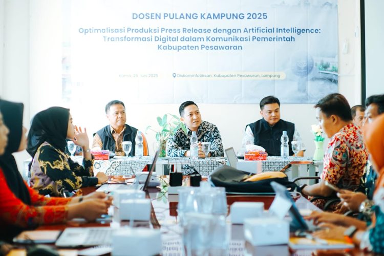 Pemkab Pesawaran dan IPB University Gelar Pelatihan Produksi Press Release Berbasis AI