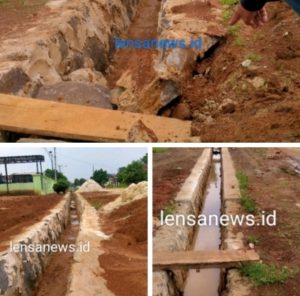 Diduga Tidak Sesuai Bestek Pembangunan Drainase di Desa Taman Endah Mengejutkan Publik
