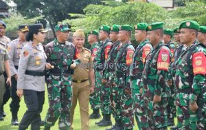 Dandim 0429/Lamtim Hadiri Apel Gelar Pasukan Ops Patuh Krakatau 2025