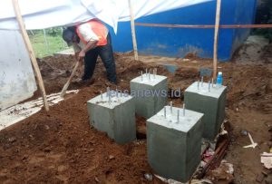 Papan Inpormasi Proyek Tower BNPB Desa Muara Blum terpasang Diduga Tidak Transparan