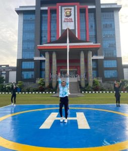 Jaga Kesehatan Serta Kebugaran Tubuh Personel Polda Sumsel Rutin Laksanakan Olahraga Bersama