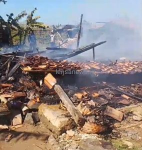 Kebakaran di Kampung Cikirai Desa Tanjungan Hanguskan Satu Rumah