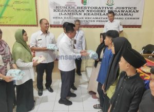 Puluhan Anak di Desa Banjaran Terima Bantuan ATENSI dari Pemkab Pesawaran dan Kementerian Sosial