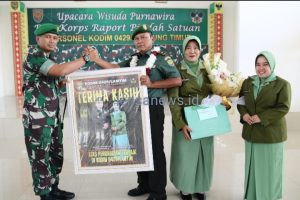 Pimpin Upacara Wisuda Purnawira dan Pindah Satuan Ini Pesan Dandim 0429/Lamtim