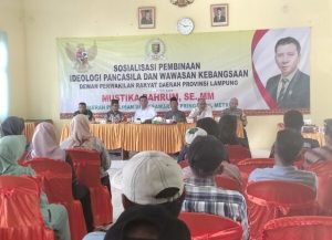 Mustika Bahrum Reses Sosoalisasi PIP di Kabupaten Pesawaran 