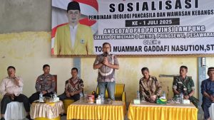 Anggota DPRD Provinsi Lampung, Tondi Muammar Gaddafi Nasution Gelar Sosialisasi PIP di Pekon Sukamaju