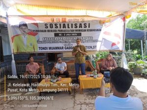 Guna Perkuat Fondasi Kebangsaan dan Persatuan, Tondi Muammar Gaddafi Nasution Gelar Reses di Hadimulyo Timur