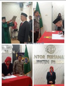 Tingkatkan Pelayanan, Kepala Kantah Pesawaran Lantik PPAT