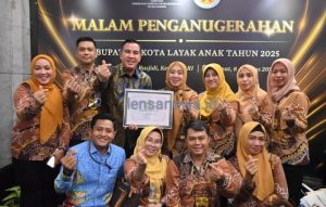 Pemkab Pesawaran Terima Penghargaan KLA 2025 Kategori Nindya