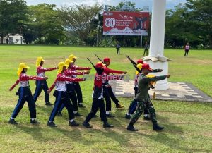 Jelang HUT RI ke-80, Puluhan Anggota Paskibraka Pesawaran di Gembleng