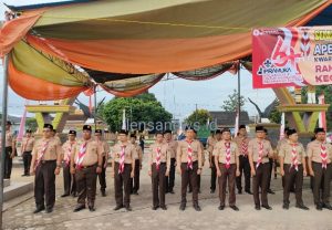 Babinsa Hadiri Upacara Peringatan Hari Pramuka Nasional Ke-64 “Kolaborasi untuk Membangun Ketahanan Bangsa” .