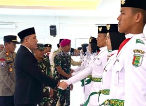 HUT RI ke- 80 Tiga Puluh Anggota Paskibraka Kabupaten Pesawaran Siap Kibarkan Merah Putih
