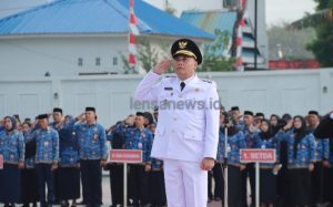 Wabup Irup pada Upacara Peringatan HUT ke-80 RI Tingkat Kabupaten Takalar