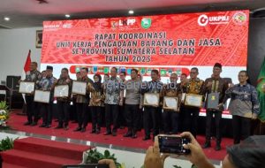 Unit Kerja Pengadaan Barang/Jasa se-Provinsi Sumatera Selatan Gelar Rapat Koordinasi Tahun 2025