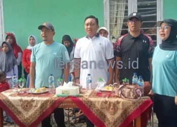 Wabup Pesawaran Terpilih Hadiri Jalan Sehat di Desa Bogorejo