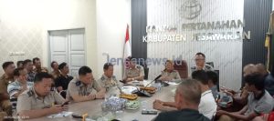 Peningkatan Program PTSL, Kepala Kantor Pertanahan Pesawaran Gelar Rapat Pembahasan Bersama Puluhan Kepala Desa