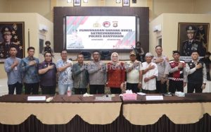 Polres Banyuasin Ungkap 26 Kasus dan Musnahkan Barang Bukti Narkotika dalam Press Release