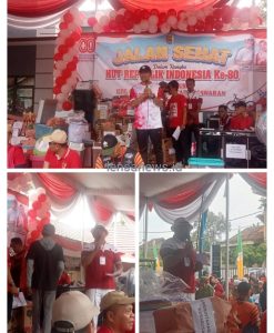 Ribuan Warga Desa Kebagusan Ikuti Jalan Sehat HUT RI ke-80 